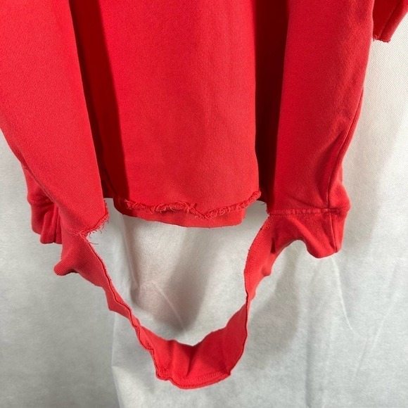 Hudson Cut Sleeve Pullover Grunge Distressed Sweatshirt Size Small - Picture 10 of 15